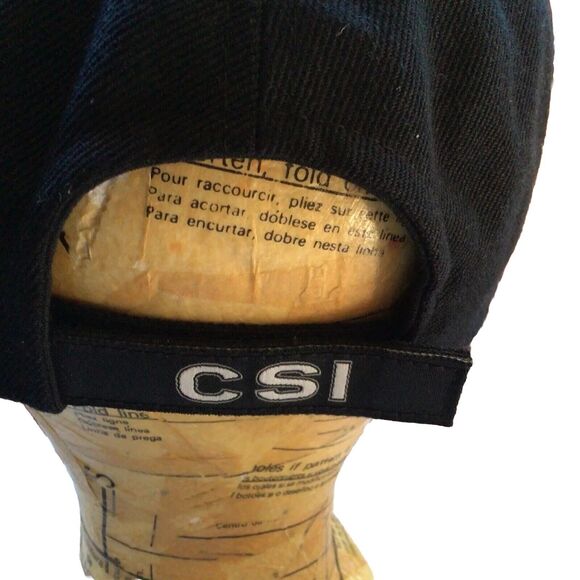 CSI Embroidered Adjustable Hat black ball cap crime scene police baseball - Picture 3 of 4